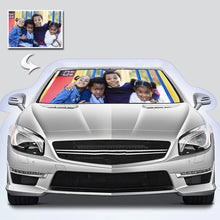 Load image into Gallery viewer, Personalized Auto Sun Shade, Custom Windshield Sun Visor, Unique Car Gift
