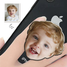 Load image into Gallery viewer, Shaped Acrylic Custom Photo Phone Grip, Personalized Holder, Unique Keepsake

