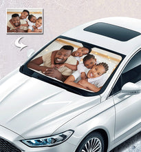 Load image into Gallery viewer, Personalized Auto Sun Shade, Custom Windshield Sun Visor, Unique Car Gift
