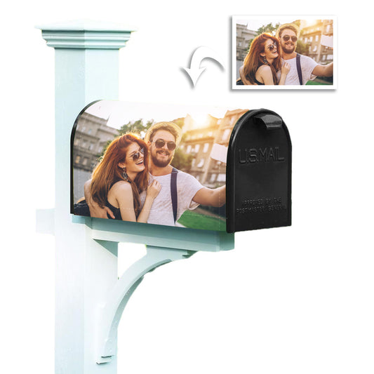 Personalized Mailbox Cover - Custom Photos & Text - Durable & Weatherproof