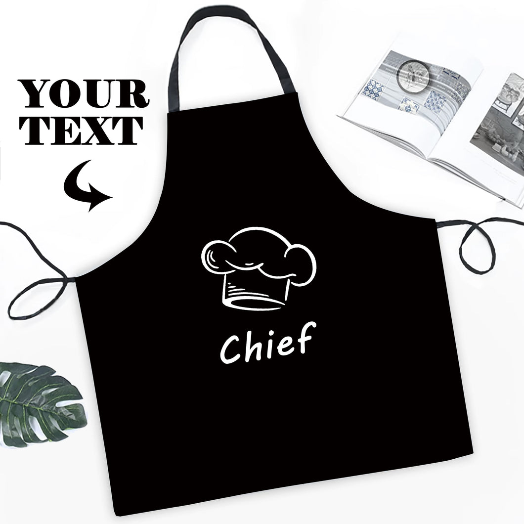 Custom Kitchen Cooking Apron Chef with Personalized Name