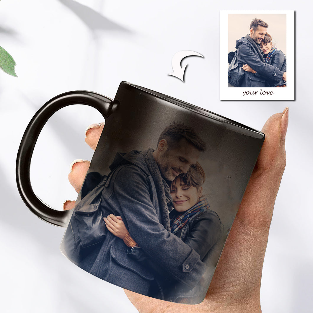 Personalized Custom Photo Mugs - Magic Heat Color Changing Coffee Cups