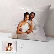 Load image into Gallery viewer, Personalized With Photo and Text Custom Throw Pillows Double side printed

