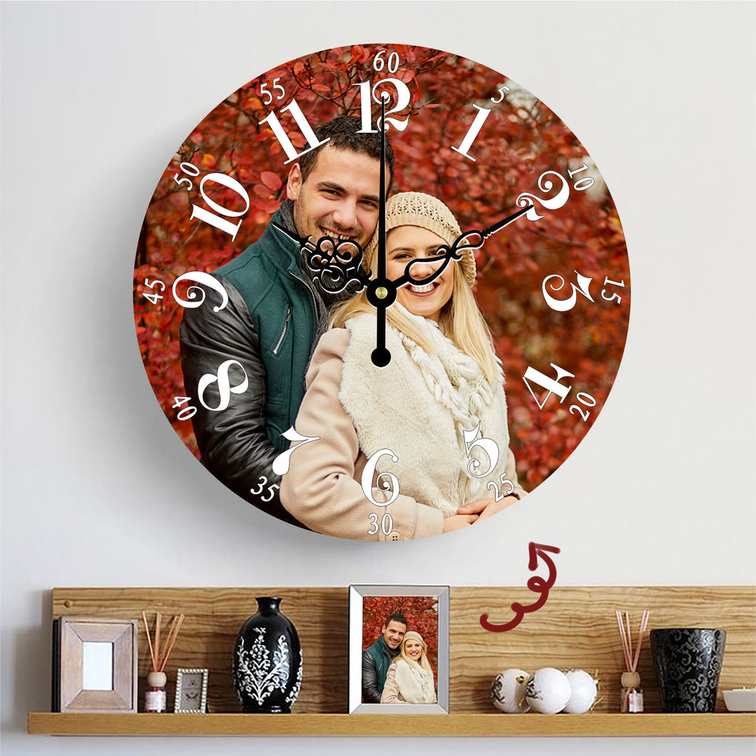 Best Wall Clock With Custom Photo Modern Wall Clock For Living Room