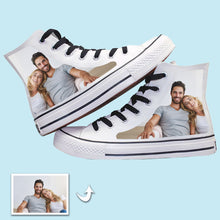 Load image into Gallery viewer, Custom Photo Personalized High Top Sneakers Photo Canvas Shoes
