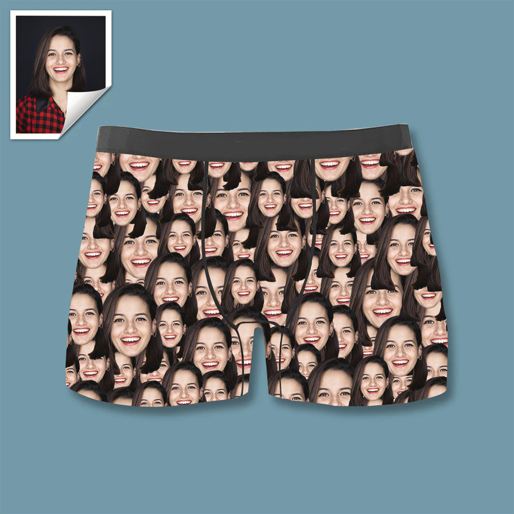 Custom Boxer with Photo Mens Underwear with Face