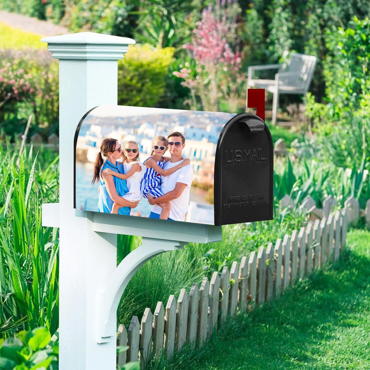 Personalized Mailbox Cover with Custom Photos - Double Side Print