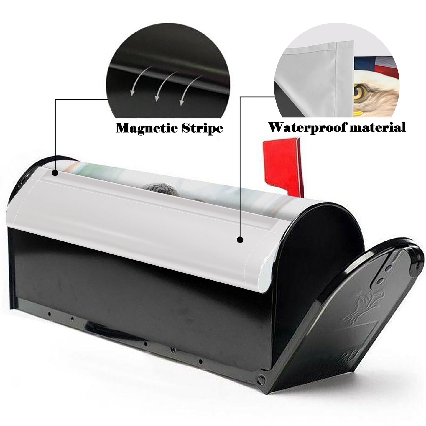 Personalized Mailbox Cover with Custom Photos - Double Side Print