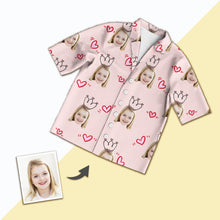 Load image into Gallery viewer, Custom Photo Kids’ Pajamas, Comfy Unisex Face Print Nightwear Shorts
