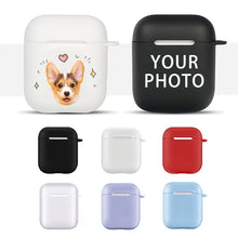 Load image into Gallery viewer, Custom Photo AirPods 1/2/pro/3 Case Lovely Earphone Case Transparent
