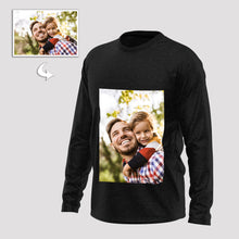 Load image into Gallery viewer, Customizable Unisex Long-Sleeve T-Shirt with Double-Sided Photo Print
