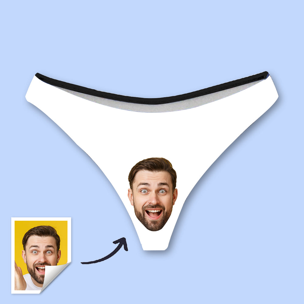 Custom Womens Thong with Boyfriend’s Photo Sexy Underwear Women Boxers