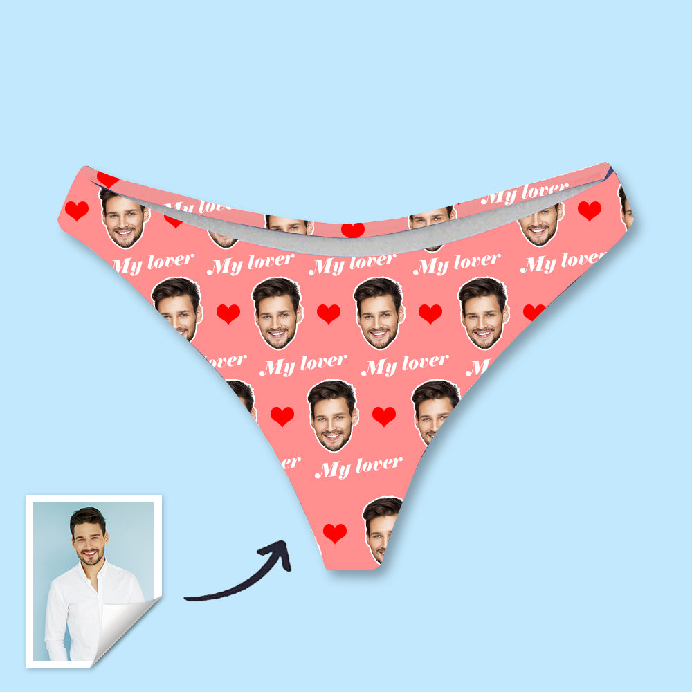 Custom Womens Thong with Boyfriend’s Photo Sexy Underwear Women Boxers