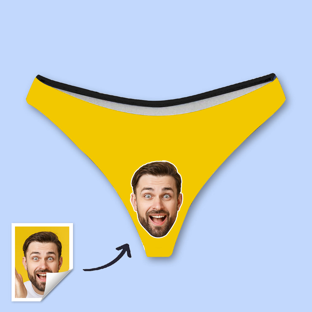 Custom Womens Thong with Boyfriend’s Photo Sexy Underwear Women Boxers