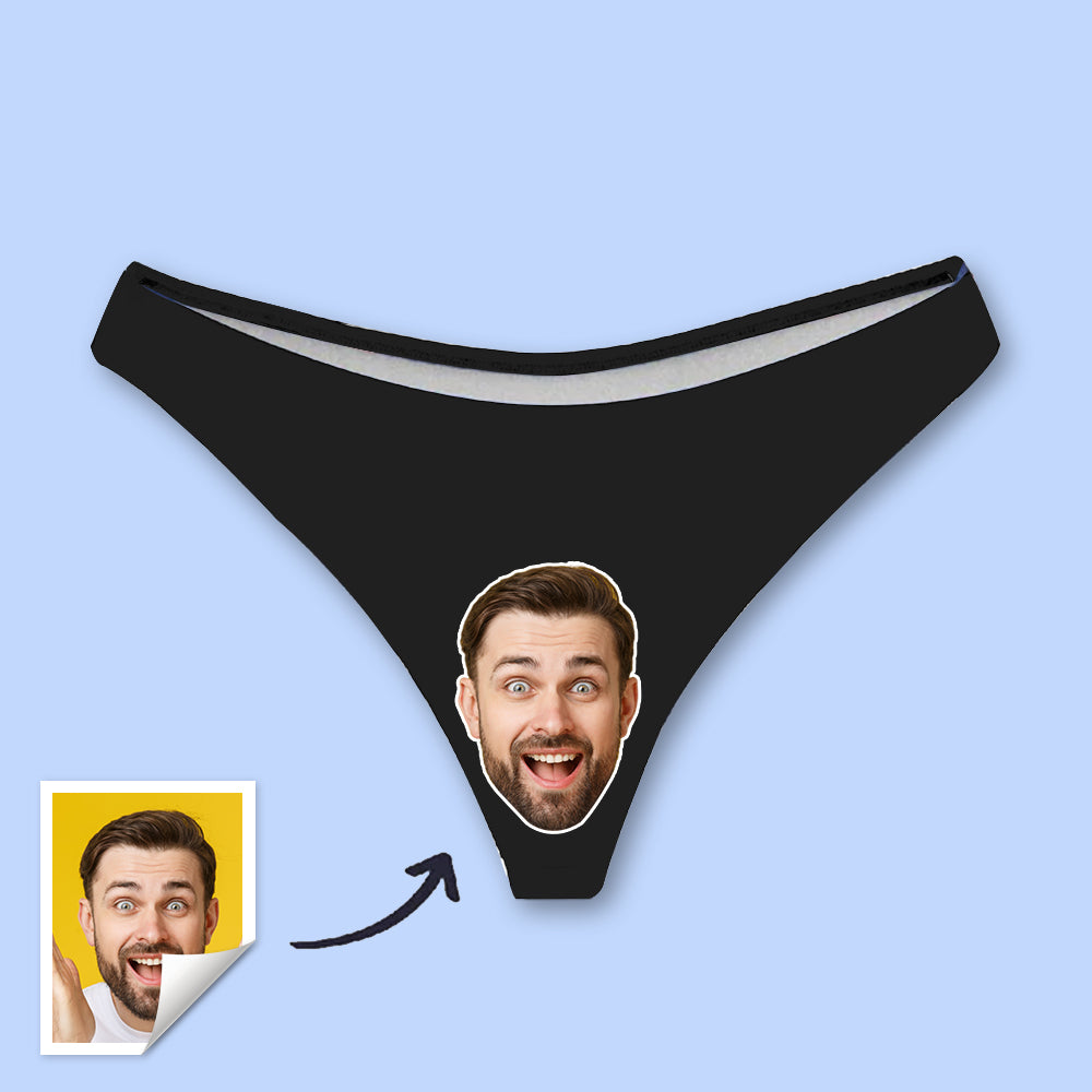 Custom Womens Thong with Boyfriend’s Photo Sexy Underwear Women Boxers