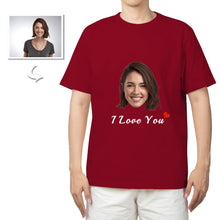 Load image into Gallery viewer, Personalized Unisex T-Shirt: Double-Sided Photo &amp; Text, Your Face Custom Tee
