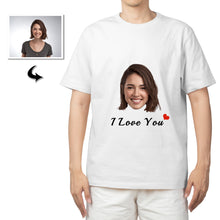 Load image into Gallery viewer, Personalized Unisex T-Shirt: Double-Sided Photo &amp; Text, Your Face Custom Tee
