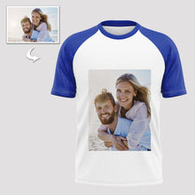 Load image into Gallery viewer, Personalized Cotton T-Shirt, Custom Photo Print, Unisex Double-Sided Tee

