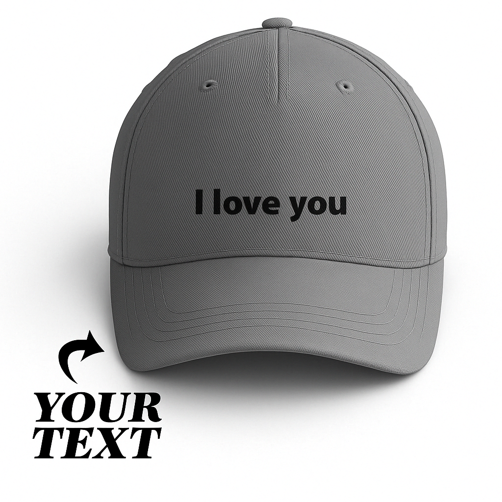 Unisex Custom Baseball Cap - Personalized Text, Adjustable, Stylish & Comfortable
