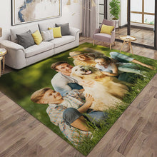 Load and play video in Gallery viewer, Custom Greeting Text Flannel Carpet, Extra Soft Anti-Slip Floor Mats
