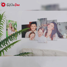 Load and play video in Gallery viewer, Large Print into Canvas Personalized Canvas with Photo College Wall Art 5pcs
