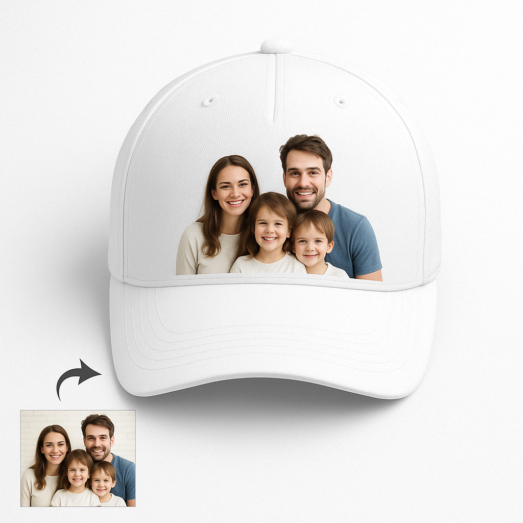 Custom Photo Baseball Cap | Personalized Hat Gift for Men & Women