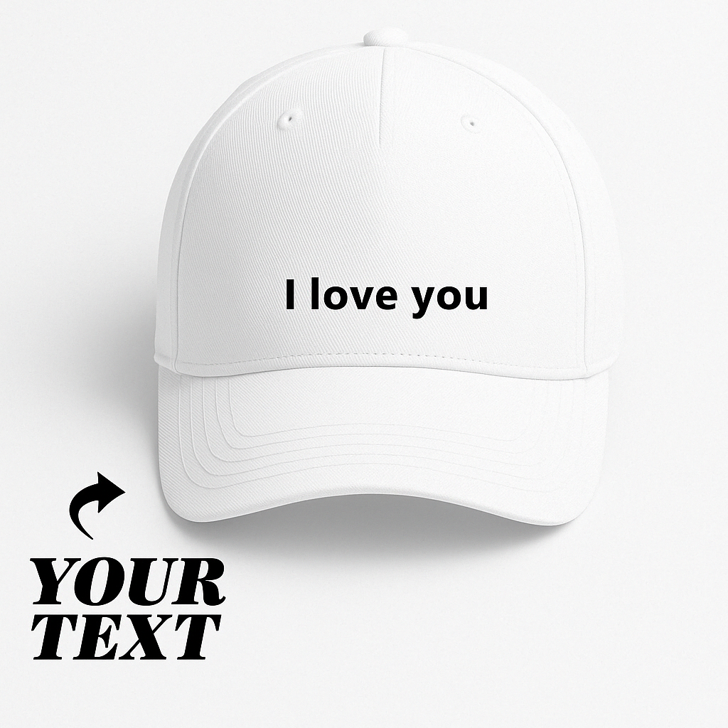 Unisex Custom Baseball Cap - Personalized Text, Adjustable, Stylish & Comfortable