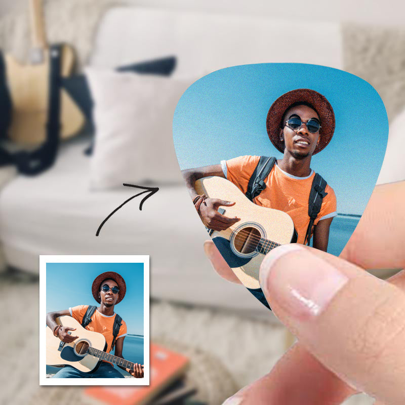 Personalized Guitar Pick With Photo Custom