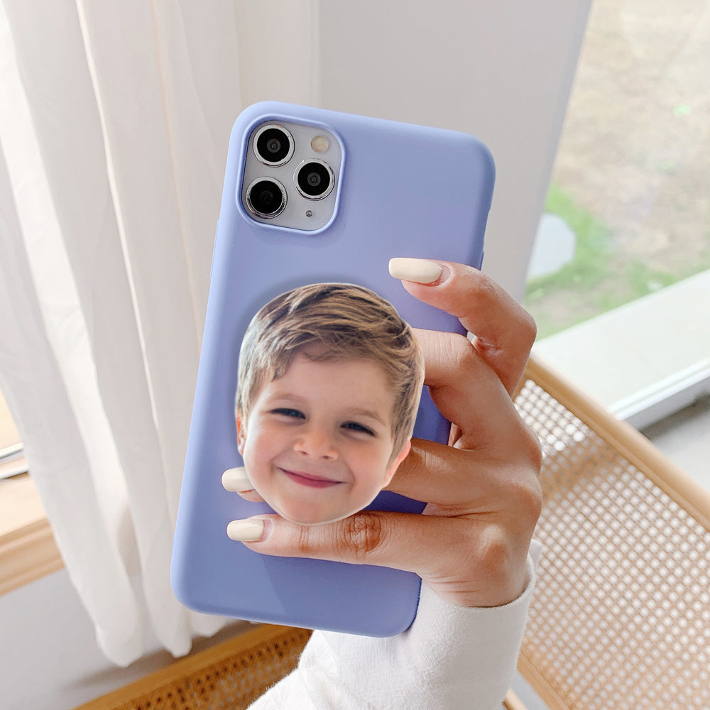 Shaped Acrylic Custom Photo Phone Grip, Personalized Holder, Unique Keepsake