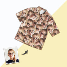 Load image into Gallery viewer, Unisex Nightwear: Custom Photo Pajamas with Short Sleeve and Face Print
