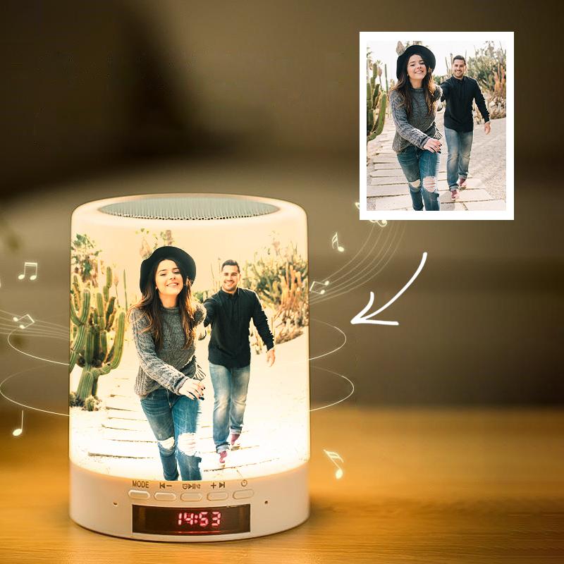 Personalized Photo Night Light Bluetooth Speaker for Playing Music