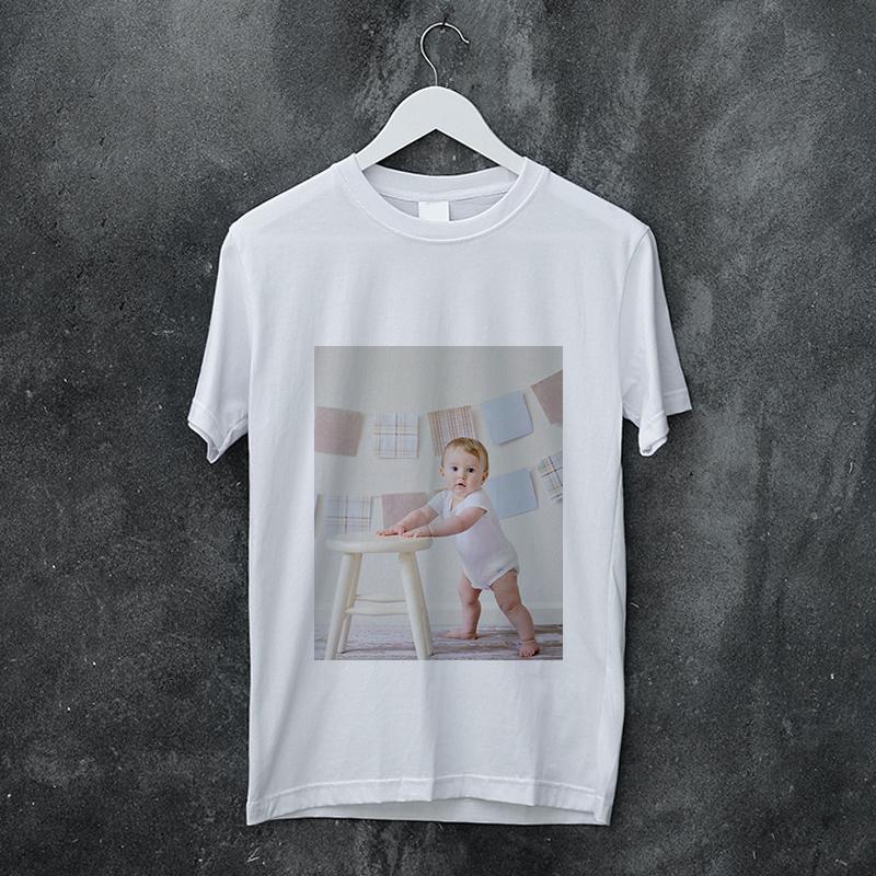 Kids’ Custom Cotton T-Shirts: Unisex, Ages 2-8, Double-Sided Photo Print