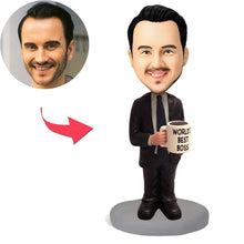 Load image into Gallery viewer, WORLD&#39;S BEST BOSS Custom Bobblehead Figures
