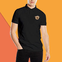 Load image into Gallery viewer, Personalized Unisex Polo Shirts, Custom Double-Sided Photo Face Design
