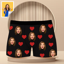 Load image into Gallery viewer, Custom Boxer with Photo Mens Underwear with Face and Heart
