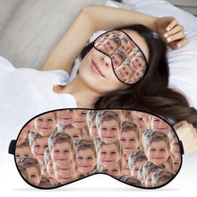 Load image into Gallery viewer, Custom Photo Eye Blindfold for Cold Shading Ice Mask Eye with Earplugs
