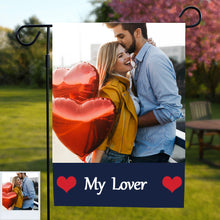 Load image into Gallery viewer, Custom Photo Personalized Outdoor Garden Flag Double Sided Printing
