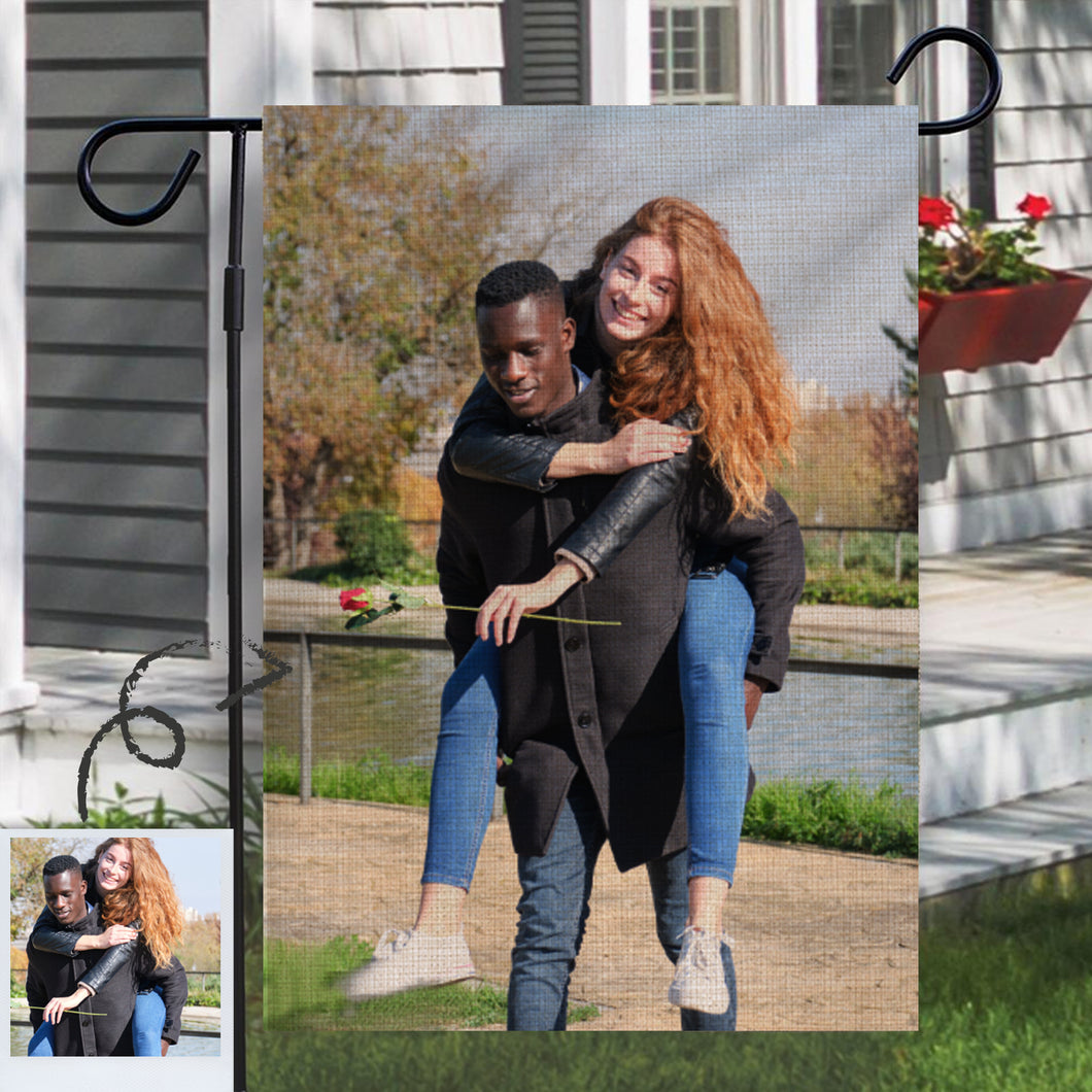 Custom Photo Personalized Outdoor Garden Flag Double Sided Printing