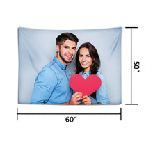Load image into Gallery viewer, Custom Tapestry from Photo Make Your Own Tapestry with Photo Couple

