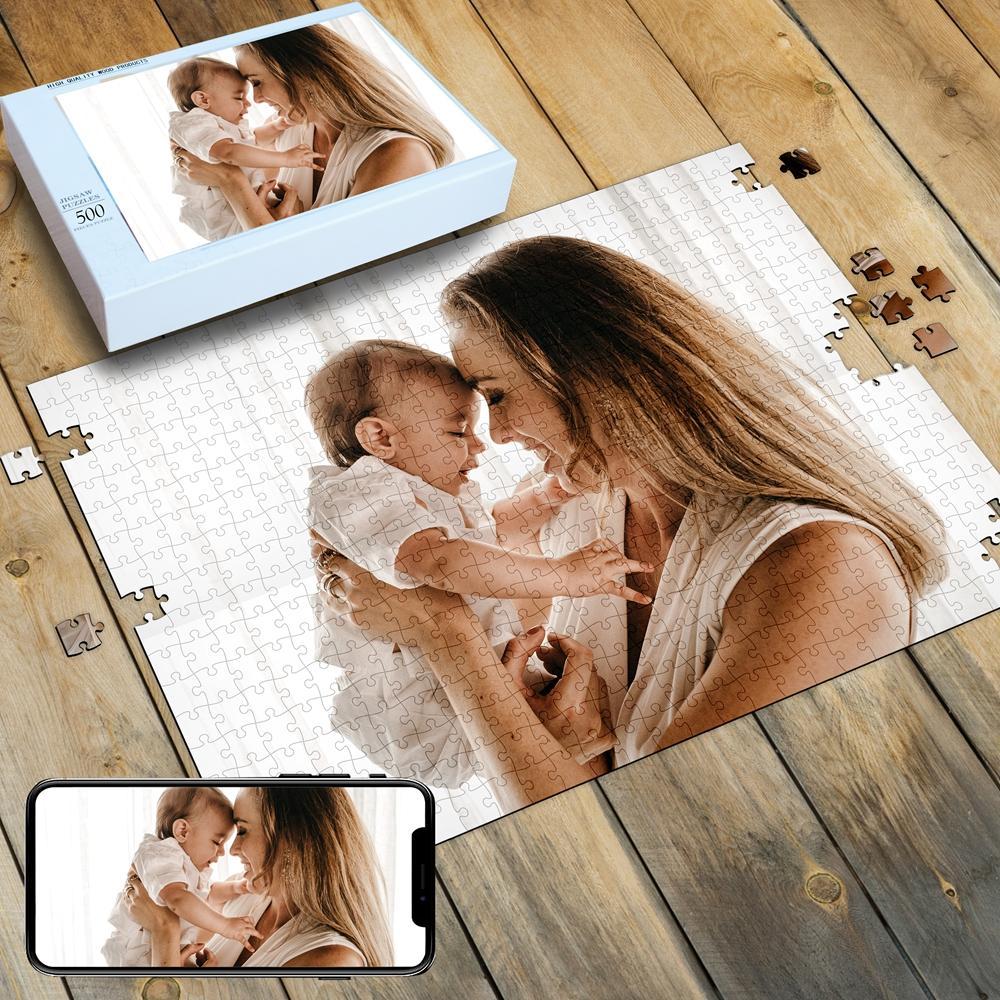 Custom Photo Wooden Jigsaw Puzzle - Best Personalized Gift for All Ages