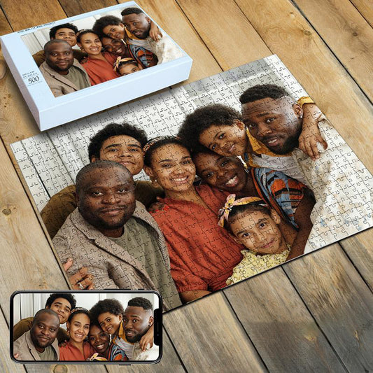 Custom Photo Wooden Jigsaw Puzzle - Best Personalized Gift for All Ages