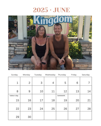 Personalized Custom Photo Desk Calendar - Capture Precious Moments in Style