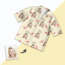 Load image into Gallery viewer, Custom Photo Short Face Pajamas, Nightwear For Girls
