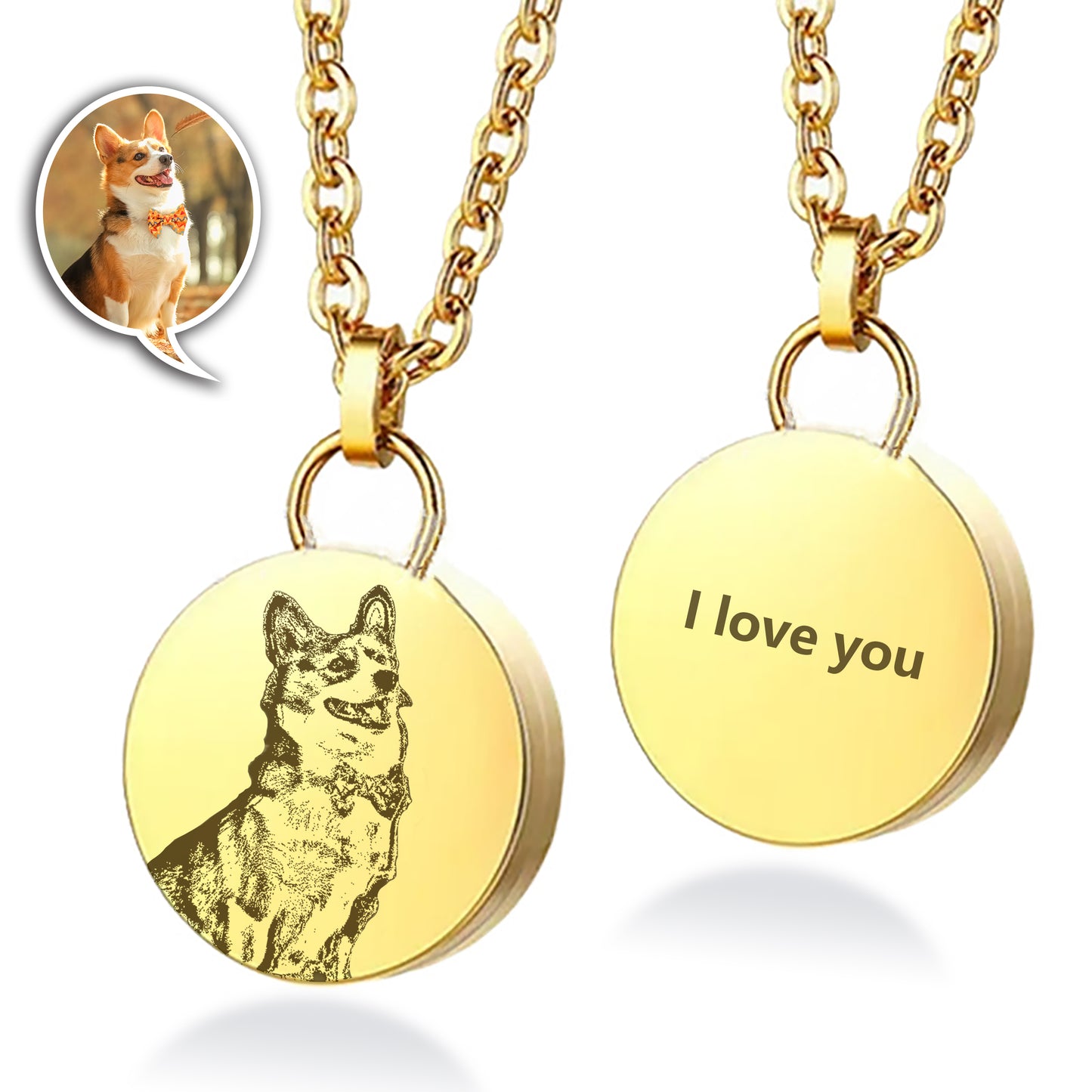 Custom Engraved Cremation Urn Necklace – Stainless Steel Keepsake Pendant