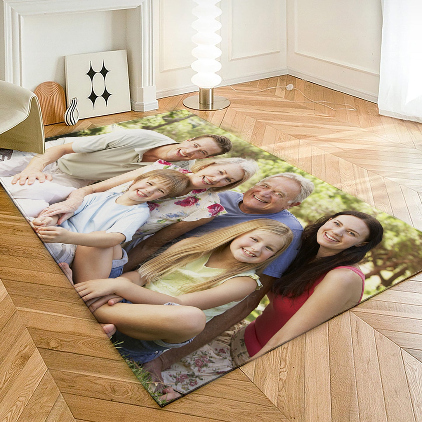 Custom Photo Flannel Carpet, Extra Soft Anti-Slip Floor Picture Mats