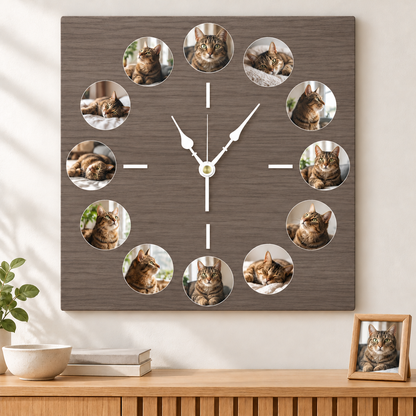 12pcs Photo Wall Clock Personalized Clock