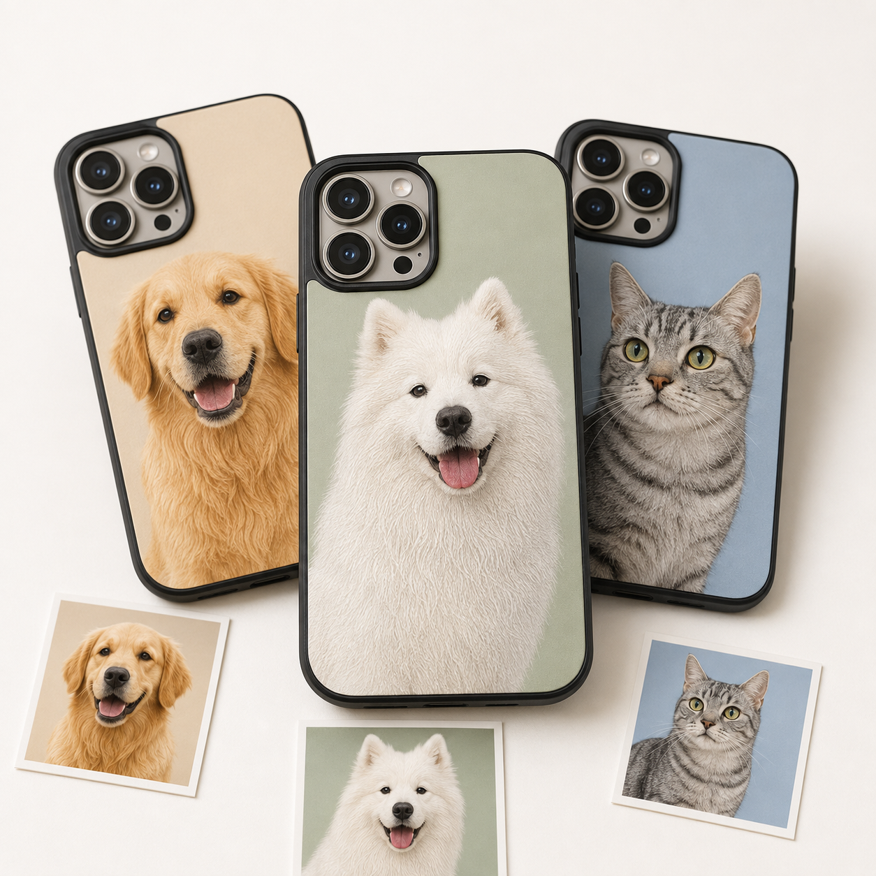 Custom Pet Photo Embossed iPhone Case – Raised-Texture Liquid Silicone Cover