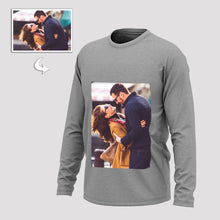Load image into Gallery viewer, Custom Photo Men&#39;s Long Sleeve T-Shirt Cotton T-shirt
