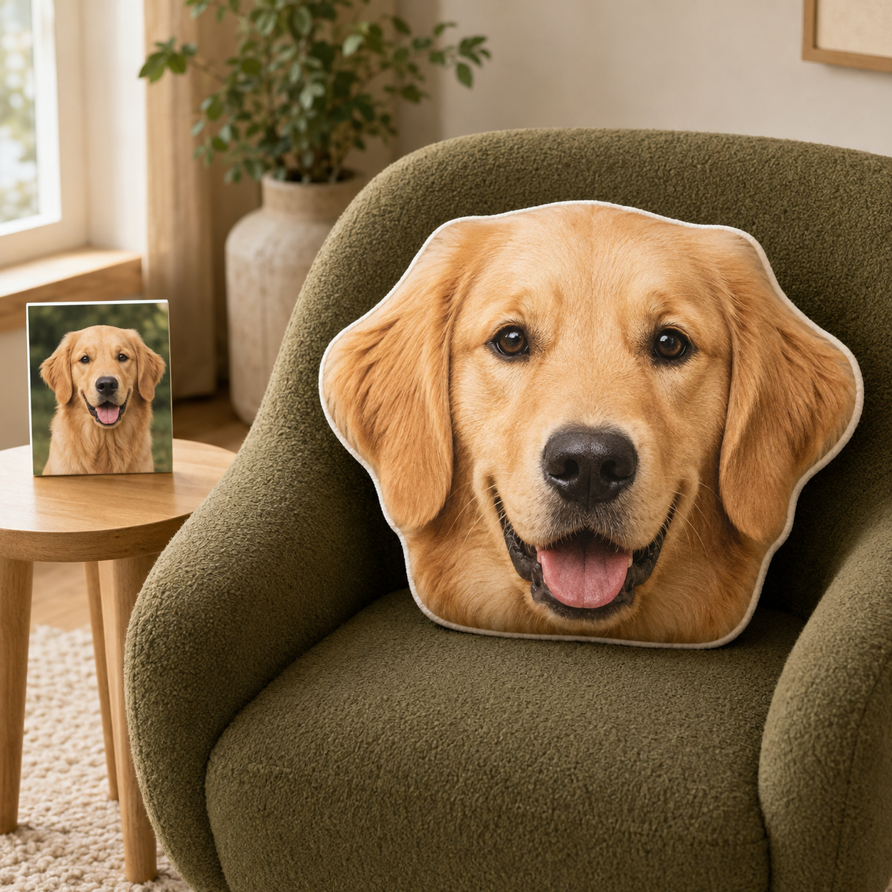 Personalized 3D Photo Pillows: Custom Photo  Face Pillows of Pets