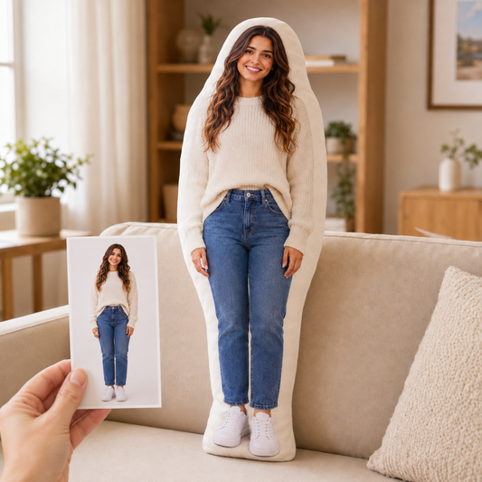 Personalized Multi-person Photo Pillow - Unique Custom Shaped Gifts